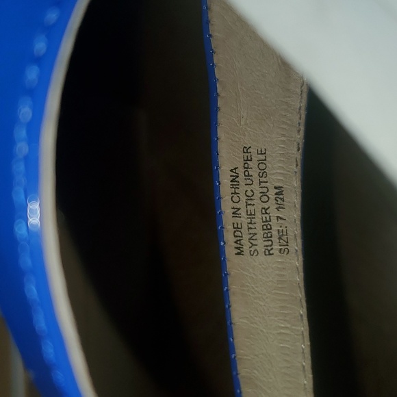 MICHAEL Michael Kors Cobalt Judy Wedge Thong Sandal Size 7.5 - Picture 9 of 12